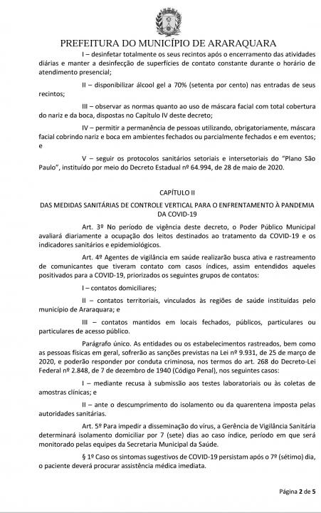 Foto 4 de 5 — Prefeitura edita decreto e obriga uso de máscaras em locais fechados